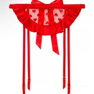 Victoria’s Secret Red Heart Garter Belt. Ver Sex collection. NWT